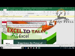 EXCEL TO TALLY - STOCK JOURNAL IMPORT