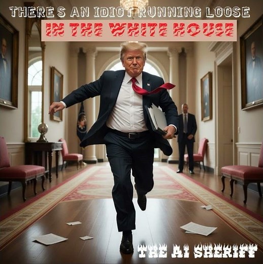 There's an idiot on the Loose in The White House.