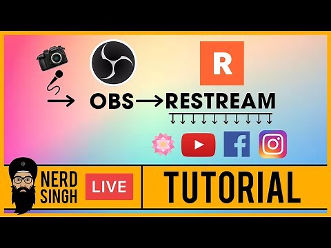 How to Livestream with OBS & Restream to YouTube, Facebook & Instagram, with Shabad OS