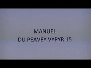 MANUEL DU PEAVEY VYPYR 15