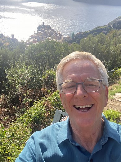 Creating Cinque Terre memories is one of the great joys of European travel — and my girlfriend Shelley and I did just that on our recent vacation there. In this four-minute clip, you can join us as we: find ourselves immersed for a moment in the reality of frightening peak-season crowds at a Cinque Terre train station…scenically traverse on a “trenino” (the farmers’ tiny monorail service train) through thousand-year-old Vernazza vineyards loving tended by a local vintner with an inspiring passio