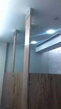 Bathroom partitions install