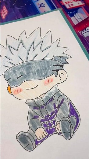 Chibi Gojo with His Blindfold 😎 | Jujutsu Kaisen #satorugojo #jujutsukaisen #chibiart