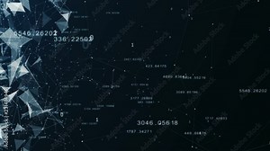 Data and Networks - An abstract representation of the various connection paths within a network.