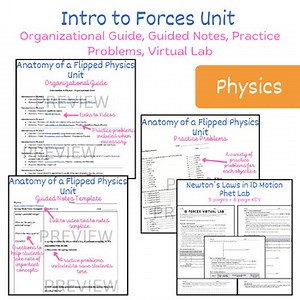 Physics Intro to Forces Flipped Unit: Resources for Teaching Newton’s Laws