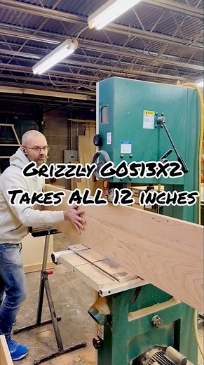 Grizzly G0513X2 Band saw takes ALL 12” BBC (big beautiful cherry) #woodworkingtools #bandsaw