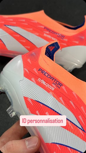 Elite Foot Craft. on Instagram: "Personnaliser votre paire en ajoutant un nom, des initiales, votre numéro, une date, un emoji, un drapeau etc… 👌🏻✅ Personalize your boots by adding a name, initials, your number, a date, an emoji, a flag… 👌🏻✅ #fyp #footballboots #custom #adidas #personnalisation"