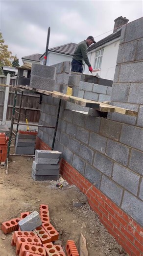 #block work #extensions back side home##brickwork