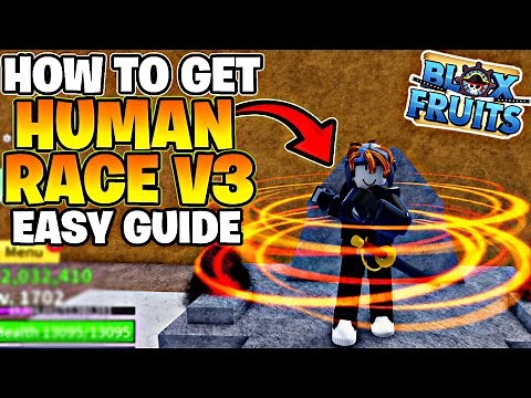 How to get human V3 in Blox fruits Full Tutorial #bloxfruits #roblox #bloxfruit
