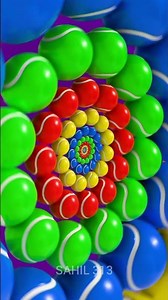 🎾 Infinite Tennis Ball Zoom Loop 🔄 | Satisfying 3D Animation #animation