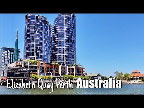 Elizabeth Quay Perth Western Australia Nov 2023| 4K walking Tour Perth| UHD City walkthrough