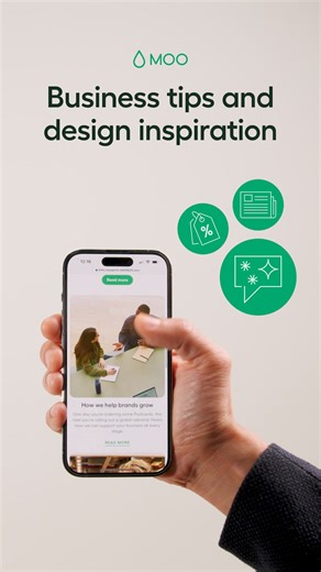 Get tips, offers and inspo all delivered to your inbox with the MOOsletter. (Plus interviews, business tips, new product news and more.) | moo.com