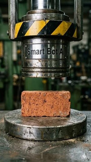 Hydraulic Press vs. Red Brick Ultimate Destruction! 🧱💥 #ASMR