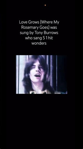 Love Grows (Where My Rosemary Goes) was sung by Tony Burrows who sang 5 1 hit wonders #shorts #70s