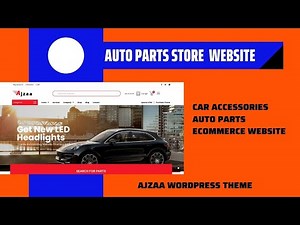 Car Accessories Online Store | Auto Parts Dealer Website | Ajzaa WordPress Theme