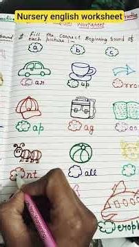 #nursery english worksheet #learning alphabet🔡 #alphabet A B C D #learningletters