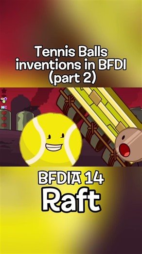 Tennis Balls inventions in BFDI (part 2) #bfdi #bfdia