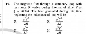 The magnetic flux through a stationary loop with resistance R v... | Filo