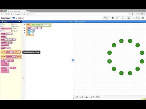 PencilCode Loops (For, While, and Forever)