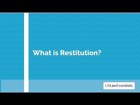 What is restitution?