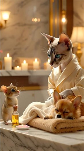 "A Chihuahua’s Luxury Spa Day" #shorts #funny