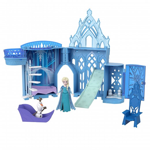 Disney Frozen Elsa’s Ice Palace Storytime Stacking Castle Playset with Small Doll & 8 Pieces
