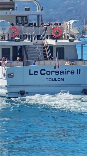 ⚓ LE CORSAIRE II - DÉPART DU LAVANDOU (VAR) #bateau #lelavandou #mediterranean #cotedazur #headlight