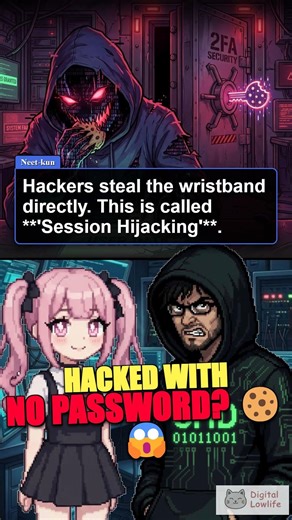Hacked With NO Password? (Session Hijacking Explained) 🍪😱 #shorts