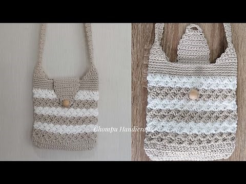 DIY​ crochet crossbody bag - Step by step