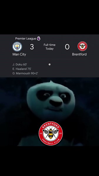 Manchester City 3 0 Brentford | Highlights