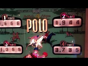 Gottlieb POLO Pinball in Action very first video on YouTube