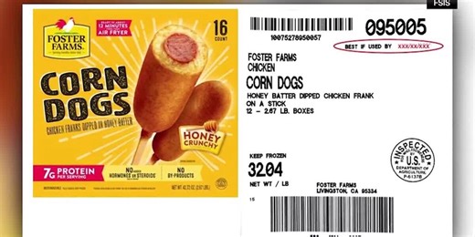 Nearly 4 million pounds of Foster Farms corn dogs recalled for wood contamination concerns
