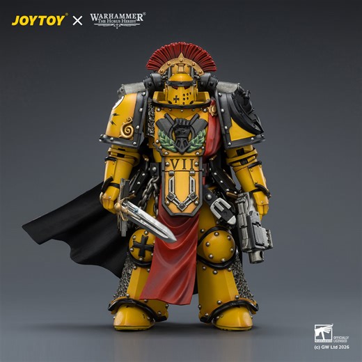 Imperial Fists Legion Praetor in Mk III Armour with Power Sword and Bolt Pistol