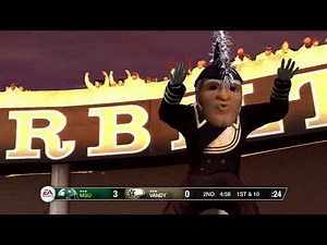 Michigan State vs Vanderbilt Game NCAA Football 09 gameplay Named Mascot Rosters