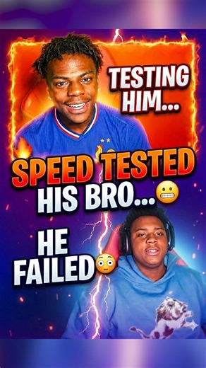 IShowSpeed TESTED HIS BROTHER… HE FAILED #ishowspeed #viral