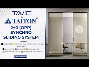 2+0 OPP Synchro Sliding System Installation - Taiton Architectural Glass Hardware