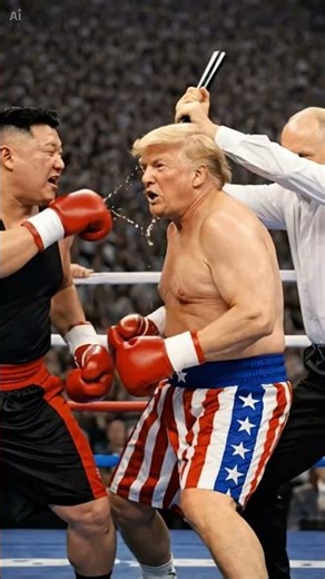 Epic Arena Fight! Blonde Boxer vs Red Gloves Heavyweight 🥊