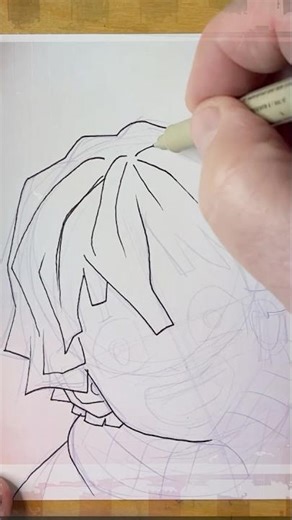 How to Draw Anime Zenitsu Agatsuma Demon Slayer 1 #anime #art #drawing #ink #draw #drawingtutorial