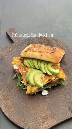 Breakfast sandwich with omelet #breakfast #sandwich #breakfast
