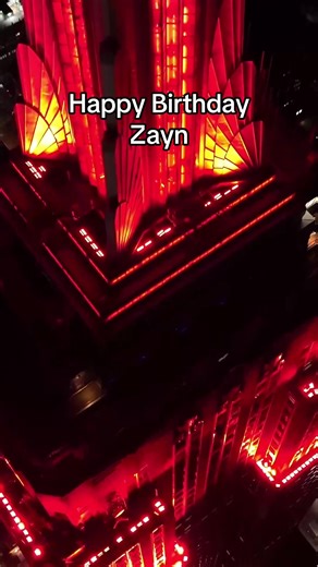 Celebrating Zayn Malik's Birthday at the Empire State Building