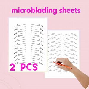 Schulungsblatt zum Augenbrauen-Microblading, Microshading-Übungsblätter - Etsy.de