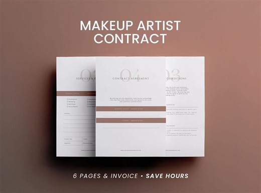 Makeup Artist Contract Template: Editable Agreement for Beauty Professionals - Etsy