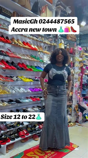 Top with jeans skirt available at MasicGh 0244487565👗🛍️👠#creatorsearchinsights #masic