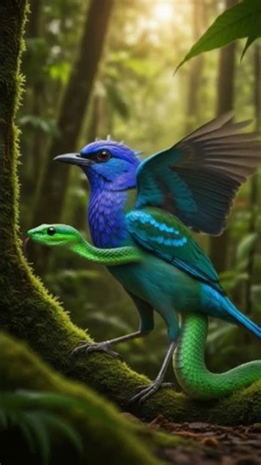 inbijibal Bird turned into snake#DreamScreenAI