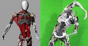 Humanoid robot flexes its 160 muscles for creepy realism