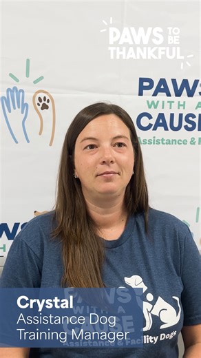 Matching the right PAWS dog to the right client is no small task — it takes patience, care, and a whole lot of heart. 💙 Thankfully, we have dedicated trainers like Crystal, who consider every detail to ensure each partnership is the perfect fit. This story is just one of many for Crystal, who has helped nearly 100 PAWS dogs find their person! 🐾 YOU can help more PAWS dogs be placed with the people who need them most. Join us in giving at justgiving.com/campaign/pawsfaces #PawsWithACause #Faces
