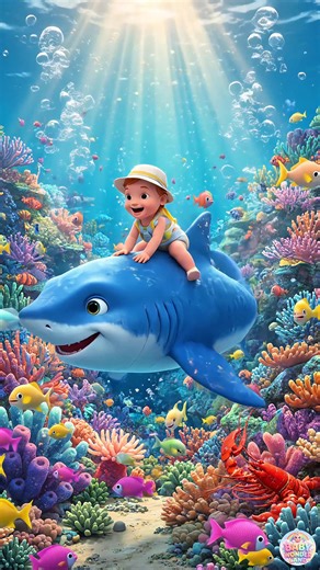 Baby Shark Doo Doo | Funny Video For Kids #babyvideo #cuteanimation #kidsvideo #fyp #foryou