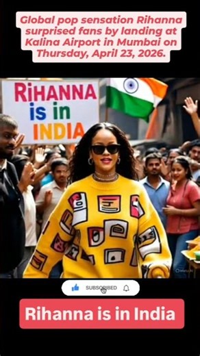 The Rihanna Lands in Mumbai: The Queen of Fenty is Back #rihanna #rihannafashion #viral #shorts #yt