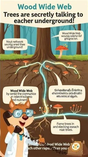 Trees Secretly Talk Underground 🌳 The “Wood Wide Web” Explained