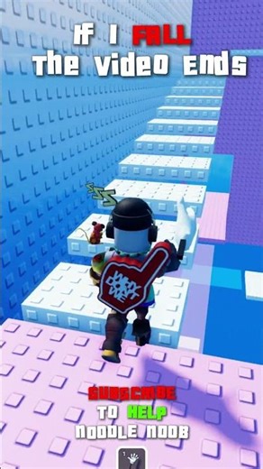 If I Fall The Video Ends… Hardest Roblox Parkour Challenge Ever 😂 #roblox #robloxobby #shorts #funny